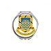Tuvalu Oceania National Emblem Hand Compact Mirror Round Portable Pocket Glass