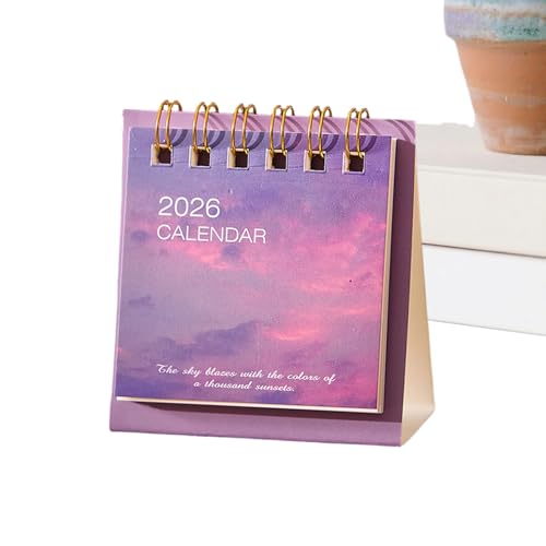 Calendario para escritorio – Mini rastreador mensual – Calendario de escritorio pequeño de p...