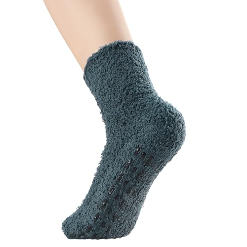 Image of Zando Women's Soft Fuzzy Socks - Thick, Warm, Fluffy, Comfy Home Sleeping Socks