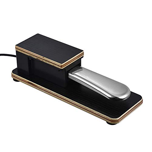 Festnight Universal Piano Sustain Pedal Pedal Teclado Pé Pedal 6.35mm Plug para Casio Yamaha Roland