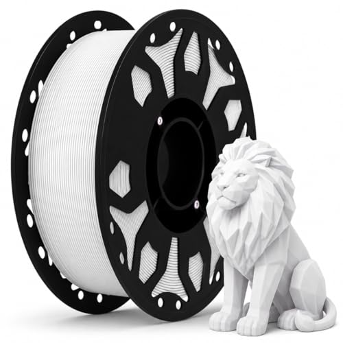 Image of FILAMONT PLA+ 3D Printer Filament 1.75mm, High Strength & Low Warp Printing Material, Dimensional Accuracy ±0.02mm, Vacuum Sealed with Desiccant, 1kg Spool (White)