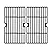 Grillflame 15202029 Grill Grates Replacement Parts for Oklahoma Joe 1767150 Charcoal Grate Longhorn Smoker Accessories 16202046 12201767 14201767 18202083 Members Mark GR2234801-MM-00 Cooking Grids