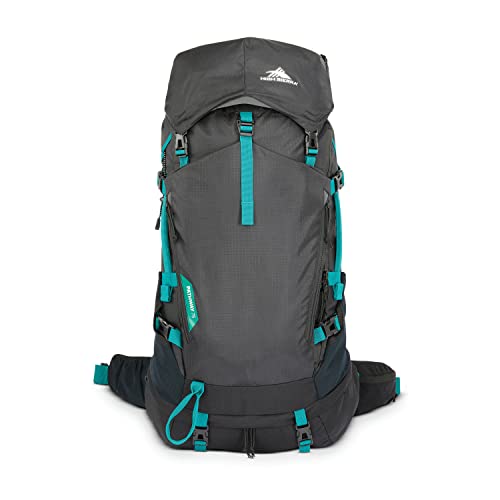 Image of High Sierra Pathway 2.0 Backpack with Hydration Storage Sleeve, for Hiking, Biking, Camping, Traveling, Black, 75L