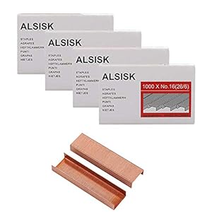Alsisk 26/6 Roségold Heftklammern, 4000 Stück