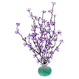 OUNONA Decoración de Flores Artificiales para Sashimi de Mesa con Flor de Ciruelo Falso para Platos Fríos Centro de Mesa Decorativo para Sushi y Banquetes