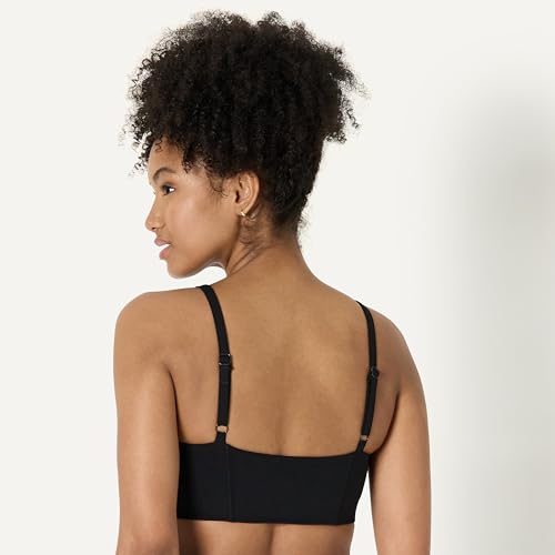 Image of Amazon Essentials Women's Active FormFlex Buttery Soft Light Support Sweetheart Neck Yoga Sports Bra with Removable Cups, Breathable, Moisture Wicking