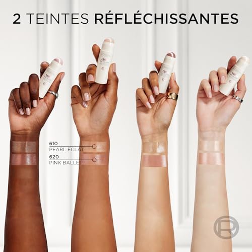 'Oréal Paris Highlighter Stick Enlumineur Usages Tous Type de Peau Formule Légère et Agréable Lumi Glass Teinte : 610 Pearl Eclat 5 g - vue 8