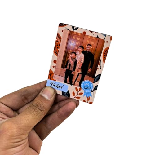 Image of Zesta Customized Fridge Magnet with Photo | Personalized Photo Frame Magnet for Fridge | Custom Picture Fridge Magnets | Polaroid Style Memory Photo Magnets for Birthday, Anniversary -3X2 Inches