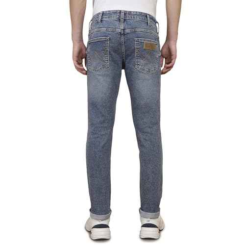 Image of Wrangler Men's Skanders Slim Fit Low-Rise Jeans