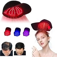Haarwachstum Cap, 168 LED-Lampenperlen Therapiekappe 460nm 660nm 850nm Rotes und blaues Licht dünne Haarausfallbehandlung für Männer und Frauen, Cap und Lampenperle abnehmbar