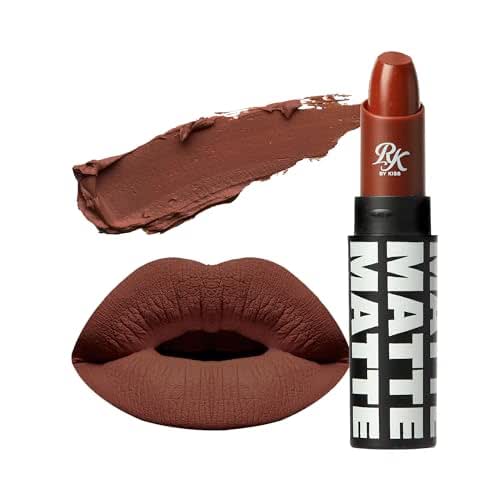 Ruby Kisses Lipstick, Matte Finish, Long-Lasting, Highly Pigmented, Smooth Apply,