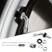 BWBWND 4 PCS Tire Valve Stem, 90 Degree Angled Wheel Tyre Bolt-in Valve Stems Extension, Metal Valves Stem Extender Adapter Fit 0.453