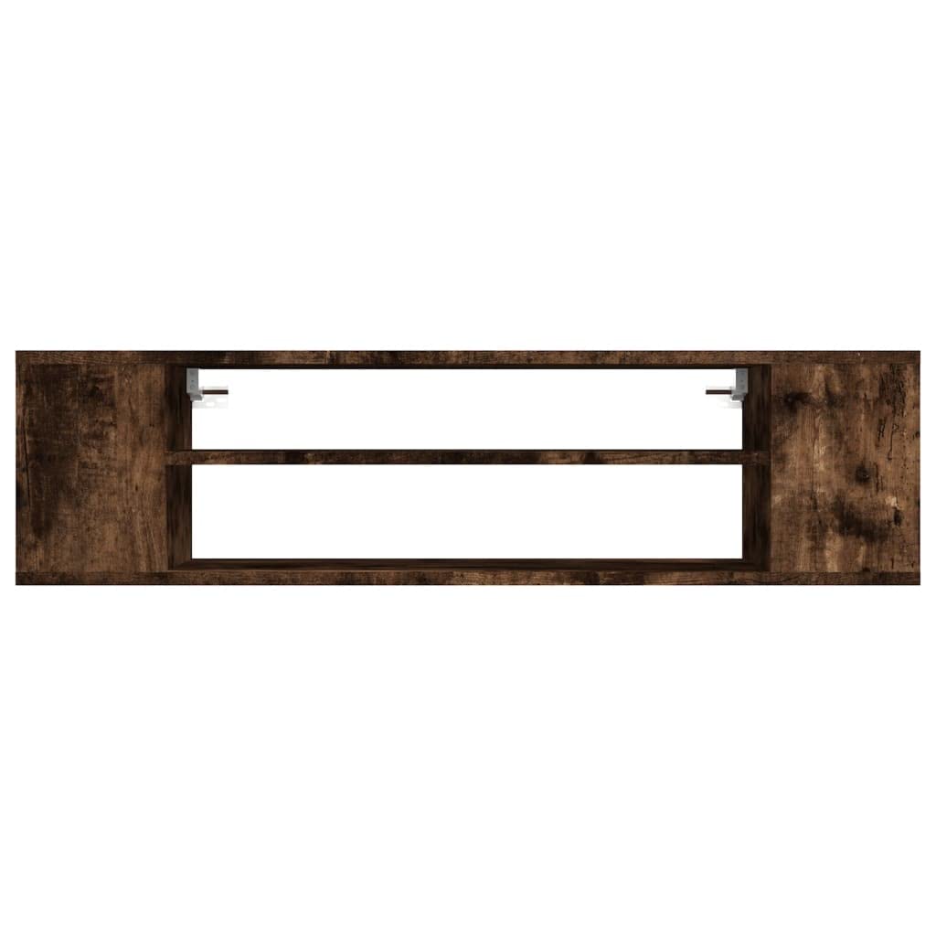 vidaXL Mobile TV Pensile Rovere Fumo 100x30x26,5 cm Legno Multistrato, mobiletto, mobiletto HiFi, Mobile per dispositivi multimediali, Supporto TV