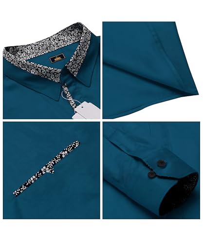 Image of Mens Shirt | Black Cotton Blend Casual | Regular Fit | Full Sleeve | Printed Spread Collar | Solid Plain Style | Summer Office Wear | Stylish Shirt for Men
