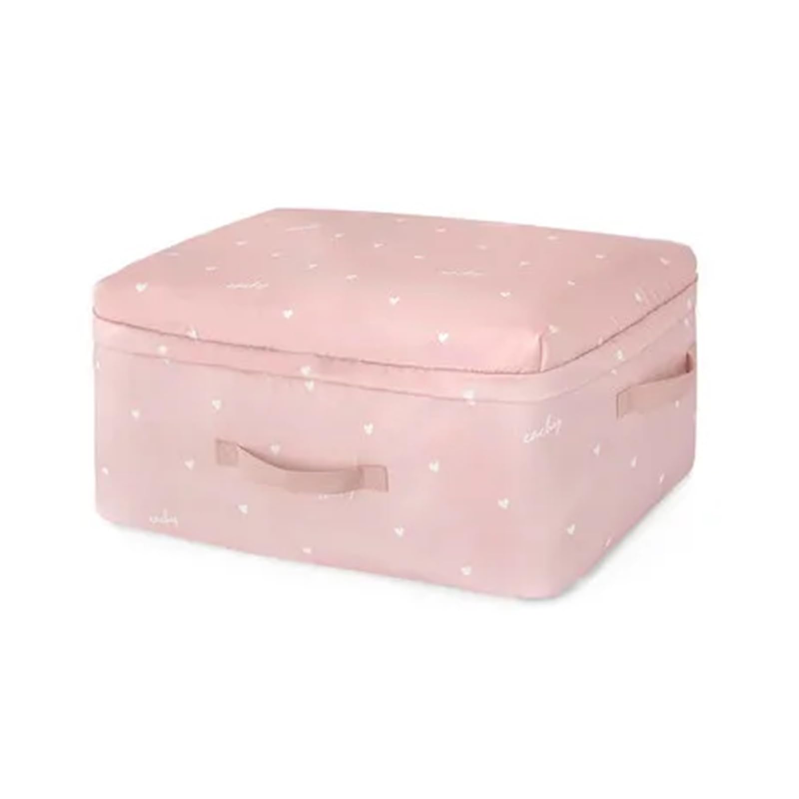 DSFIHJO Foldable Storage Bag Organizer For Blankets Cloth Quilt Storage Bag Almacenamiento Ropa Closet Organizer Bag Travel Home(Pink,S)