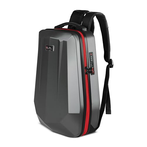 Image of SWISS MILITARY Hard Shell Backpack for Men Women, Alien Series ABS Hardshell, Travel Laptop Bag Fits Up to 15.6 Inch, Stylish Office College School Backpack, Durable & Lightweight