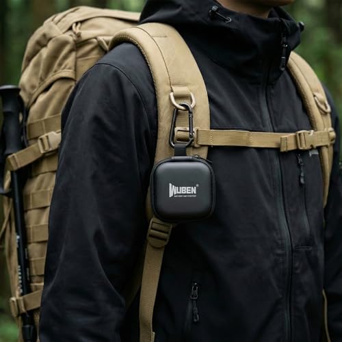 Image of WUBEN G5 Flashlight Holster, EDC Mini Flashlight Pouch 75 * 75 * 30mm, Portable Storage Carry Case with Carabiner Clip for Outdoor Camping Hiking (Flashlight Not Included) | EVA Storage Pouch, Compact Portable Carry Case for EDC Tools, Headphones & Small Accessories (Flashlight Not Included)