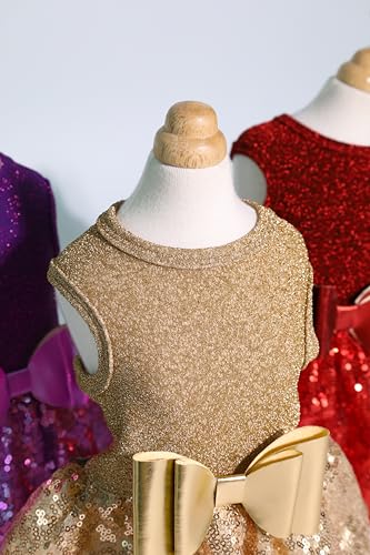Fitwarm-Fancy-Dog-Dress-Sparkly-Sequin-Dog-Clothes-for-Small-Dogs-Girl-Formal-Pet-Wedding-Attire-Cat-Birthday-Outfit-Gold-XS - Cucciolini Doodles   Fitwarm-Fancy-Dog-Dress-Sparkly-Sequin-Dog-Clothes-for-Small-Dogs-Girl-Formal-Pet-Wedding-Attire-Cat-Birthday-Outfit-Gold-XS