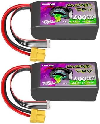 Ovonic 130C 6S 1300mah Lipo-Akku 22,2 V Pack Mit XT60-Stecker Für FPV-Rennen 4 Stück/2 Stück - 2
