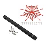 JoiJoy Red de equipaje para tienda de campaña de techo 1:10 para piezas de coche Scx10 TRX4 D90, negro y rojo,