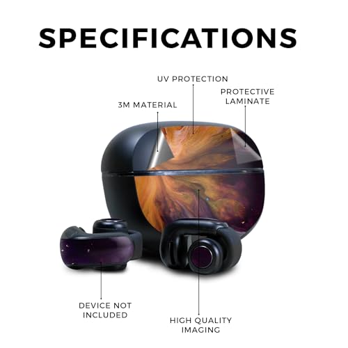 Image of Skin Compatible with Bose Ultra Open Earbuds - Swirl Galaxy - Premium 3M Vinyl Protective Wrap Decal Cover - Easy to Apply | Crafted in The USA by MightySkins