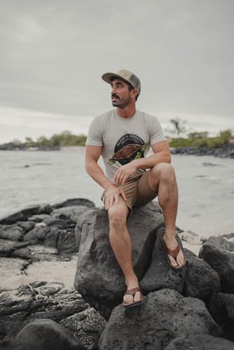 Combat Flip Flops Mens AK Brown Leather Ergo Mens Flip Flops - Bad for Running, Worse for Fighting3