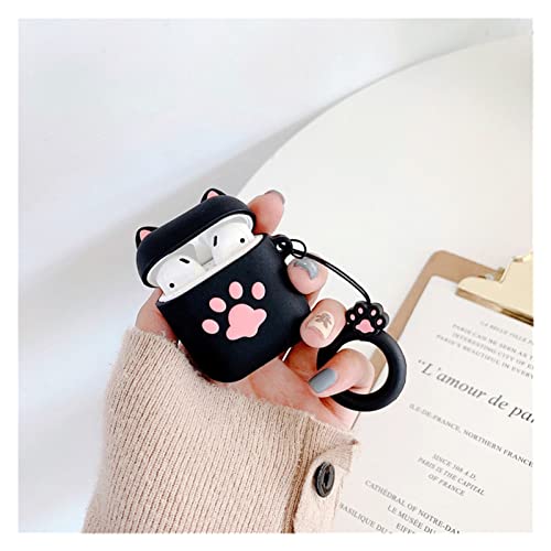 Jing Ger For Apple Airpods Totoro de Silicona Totor de Dibujos Animados Cubierta de Auriculares Linda 3D Cubierta Auriculares Airpods 2 Caja de Carga Accesorios (Color : A3 For Airpods 1or2)