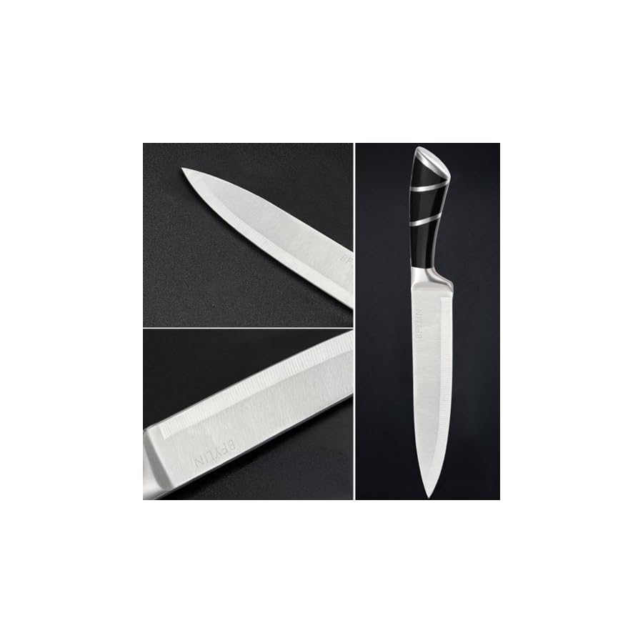 16-Pieces-Knife-Sets-for-Kitchen-with-Block-Japanese-Stainless-Steel-Kitchen-Knife-Set-Sharp-Knife-Block-Set-with-Non-slip-Ergonomic-HandleChef-Knife-Set-Black326 COOSNUG 16 Pieces Knife Sets for Kitchen with Block Japanese Stainless Steel Kitchen Knife Set, Sharp Knife Block Set with Non-slip Ergonomic Handle,Chef Knife Set (Black326)