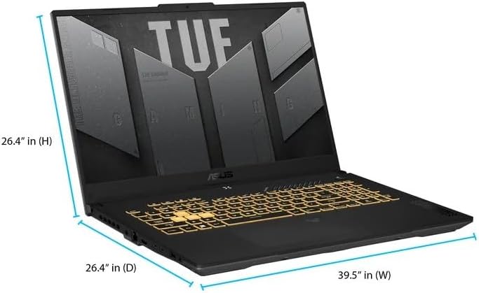 Miniatura 7 de ASUS Laptop para juegos TUF F17 2023, pantalla FHD de 17.3 pulgadas a 144 Hz, procesador Intel Core i5-12500H, GeForce RTX 3050, 16 GB DDR4 RAM, SSD