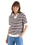 Col polo Cecil Polo en Maille rayée Sweet Grape Red M