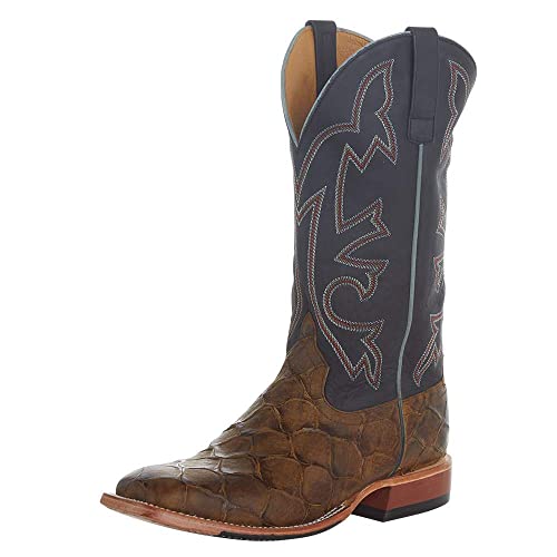 HORSE POWER Men's Honey Filet Of Fish Print Western Boot Square Toe - Hp1865