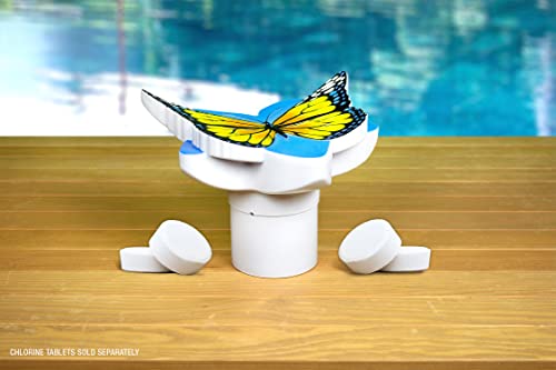 Poolmaster Chlorine Dispenser for Swimming Pools and Spas, Yellow Butterfly by Poolmaster - Used condition - Image 5