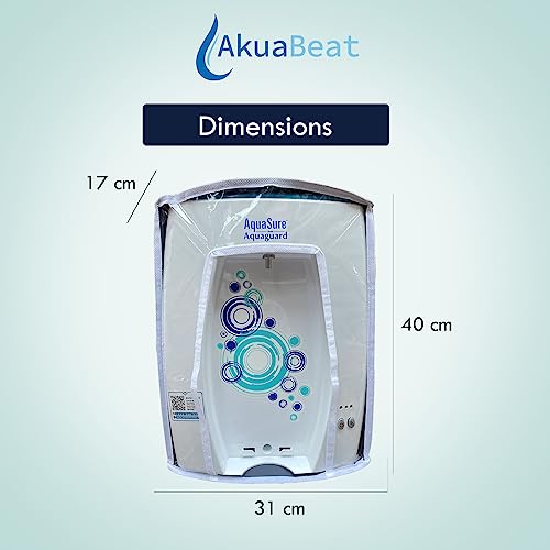 Image of Protective Cover Compatible with Eureka Forbes Aquaguard Maxima Booster Water Purifier - Scratch Resistant,Transparent Design with Easy Velcro Closure for Enhanced Protection.