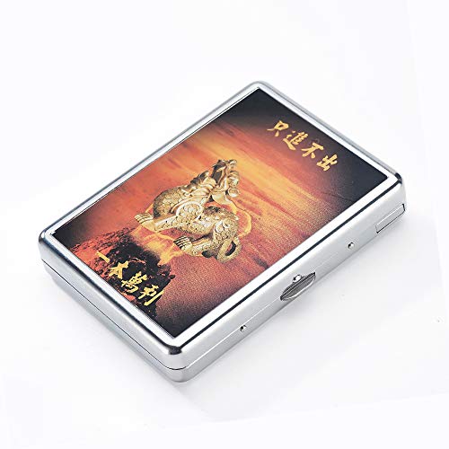 Estuche para cigarrillos con encendedor USB recargable