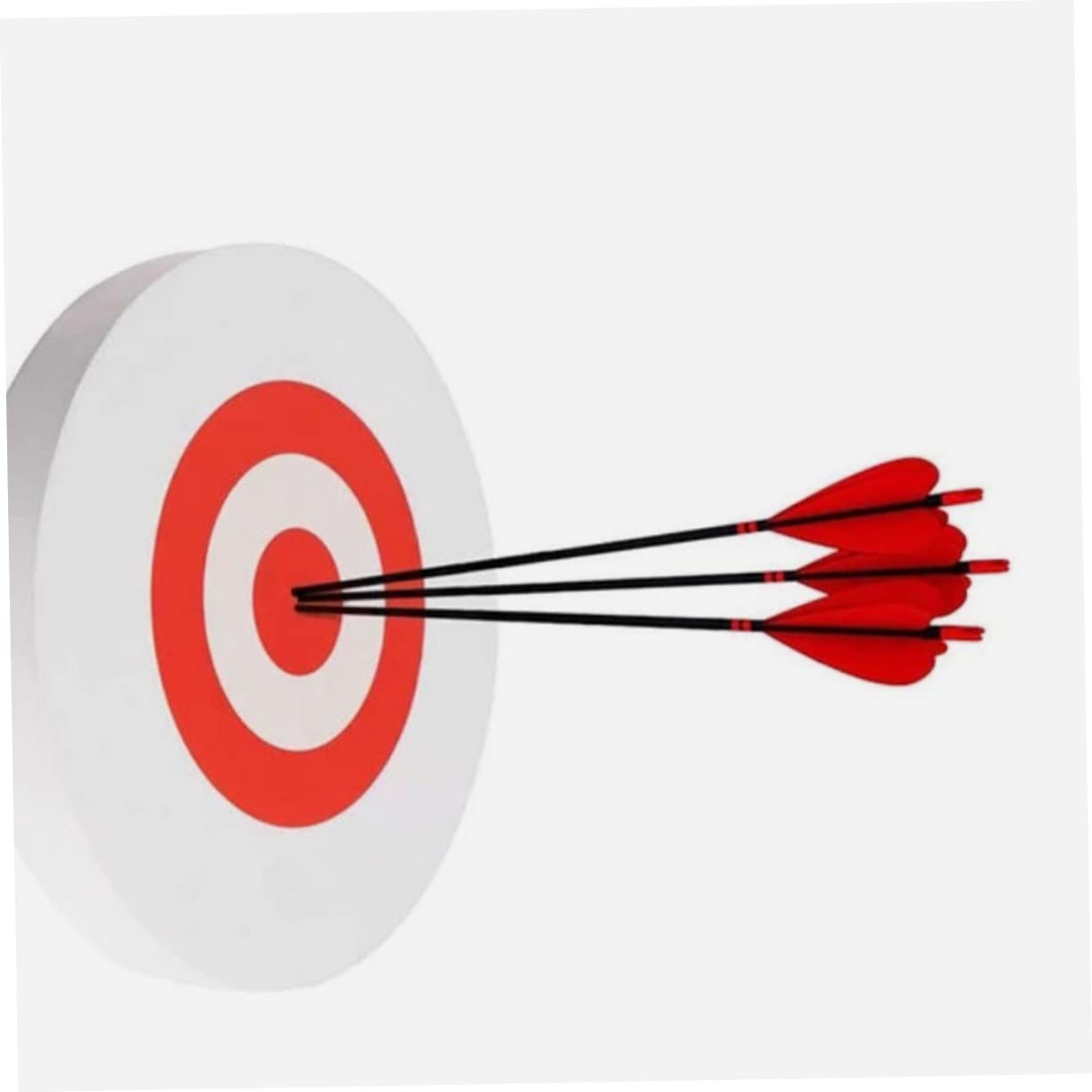 BRIGHTFUFU Moving Eva Arrow for Outdoor Practice Replaceable Shooting Accessory with Clear Bullseye Scoring Rings Portable and Durable Design