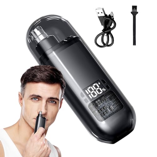 Recortador de Vello de Orejas - Máquina Especializada para Mujeres Recargable Impermeable - Recargable Pantalla Digital Impermeable Kit Accesorios Depilación Corporal