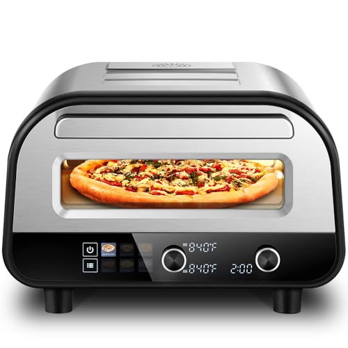 Upgraded Pizza Oven Heats up to 840°F Makes 12 Inch