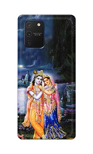 Image of Printed Hard Back Cover Case for Samsung Galaxy Note 10 Lite | Samsung A81 Back Cover (Radha Krishna) -1803