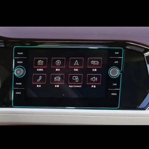 Film ecran auto VW Virtus 2018 protecteur ecran verre trempe voiture GPS 8"