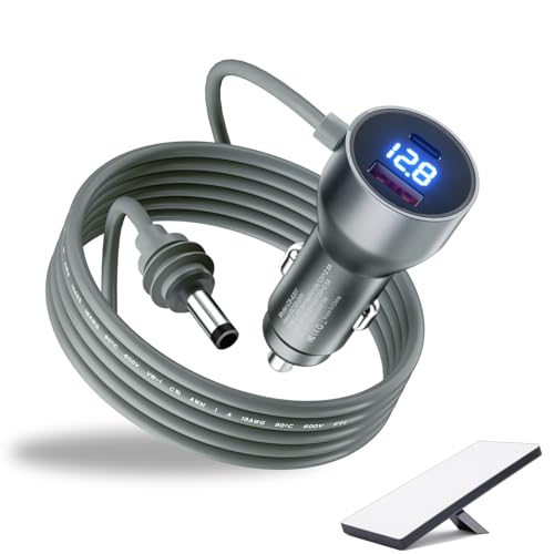 3 in 1 Starlink Mini Power Cable with Cigarette Lighter Adapter |10FT/3M 12V-24V Car DC Charging Cord with Digital Display USB C PD 30W and USB A 30W Ports for Trucks, Cars,RV,Yacht