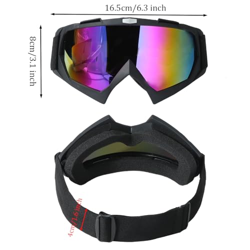 HO-SFSM Skibrille Ski Snowboard Brille, Motorradbrille, Anti Fog UV Schutzbrille, Sowohl für Damen Als Auch für Herren, Geeignet für Outdoor-Sportarten