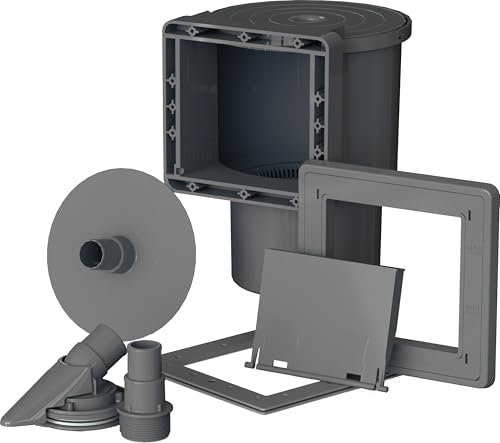 Gre AR100G - Skimmer per la Pulizia e la depurazione di Piscine Standard + valvola a Pressione. Sistema di filtrazione per Piscine. Colore Marrone, 24 x 21,5 x 31 cm.