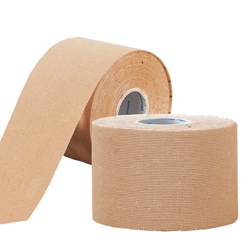 NELLHOMY 2 Rolls Kinesiology Tape, Athletic Tape, Waterproof Physio K Tape for Joints Support Muscle Pain Relief, Sports Tape for Knee, Wrist and Ankle,Running Tennis Swimming Football