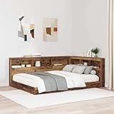 Matériau à cadre: Acier INLIFE Tête de lit de Rangement Bois Ancien 135 cm Bois d\'ingénierie