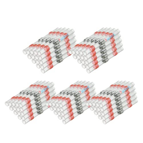 Image of Durvient.com Heat Shrinking Sleeve with Solder Ring For Electrical Wiring Insulation Waterproof Electrical Insulation (Wire Gauge 22-18, Pack of 50)