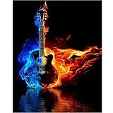 GBPR Puzzle Personalizado 4000 Piezas Guitarra Puzzle Adultos 4000 Piece Inteligencia Jigsaw Puzzles con Marco Puzzles de Suelo para Niños Adultos