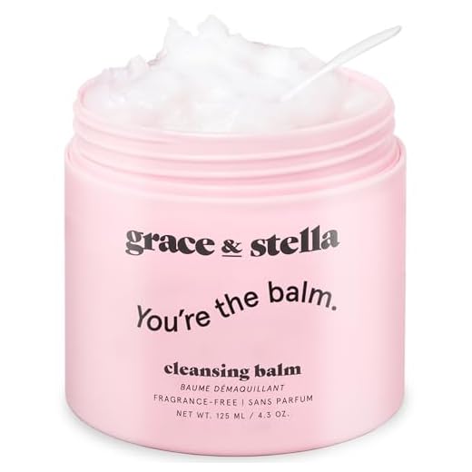 Cleansing Balm (125 ml) Makeup Cleansing Balm - Makeup Remover Balm for All Skin Types to Gently Meltaway Mascara, Eyeliner and Makeup - Fragrance Free, Vegan, F-balm by Grace and Stella