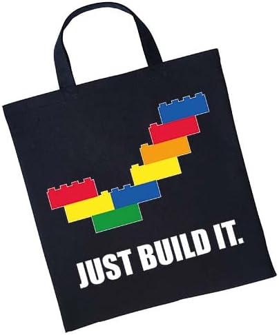 Just Build It Short Handle Shopping Tote Bag