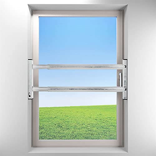 VOSS Fenstersicherung Sicherungsstange Türsicherung Einbruchschutz 2Fach 1000-1700mm verzinkt