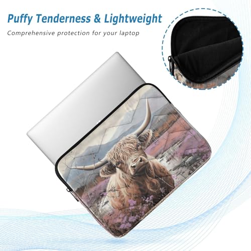 Funda para portátil Farm Highland Cow para notebooks 13-14 pulgadas miniatura 5
